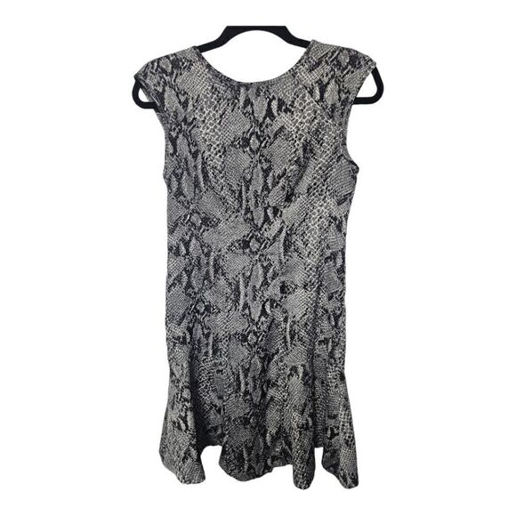 ANN TAYLOR Snake Print Peplum Dress - Size 4 Petite - Picture 1 of 7